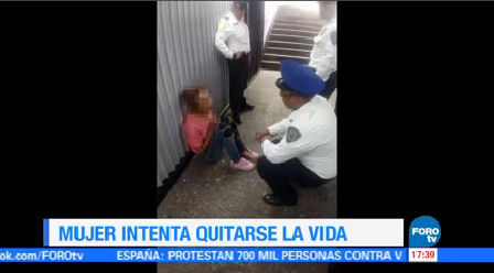 Mujer Fracasa Intentar Quitarse Vida Dos Ocasiones Metro Hidalgo