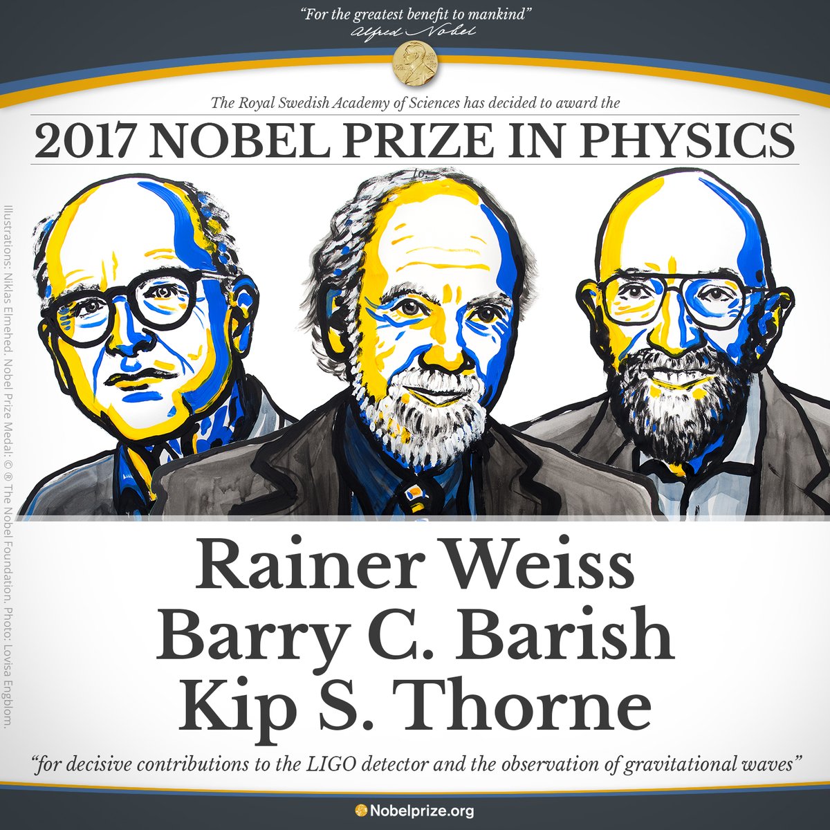 premio nobel fisica cientificos ondas gravitacionales