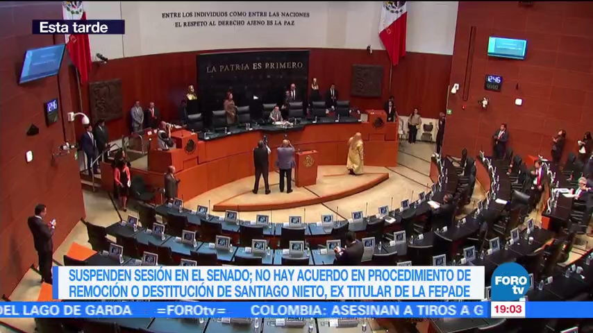 Legisladores del PAN, PT y PRD en el SENADO ofrecieron una conferencia de prensa donde insistieron en cambiar el procedimiento para abordar el caso de Santiago Nieto
