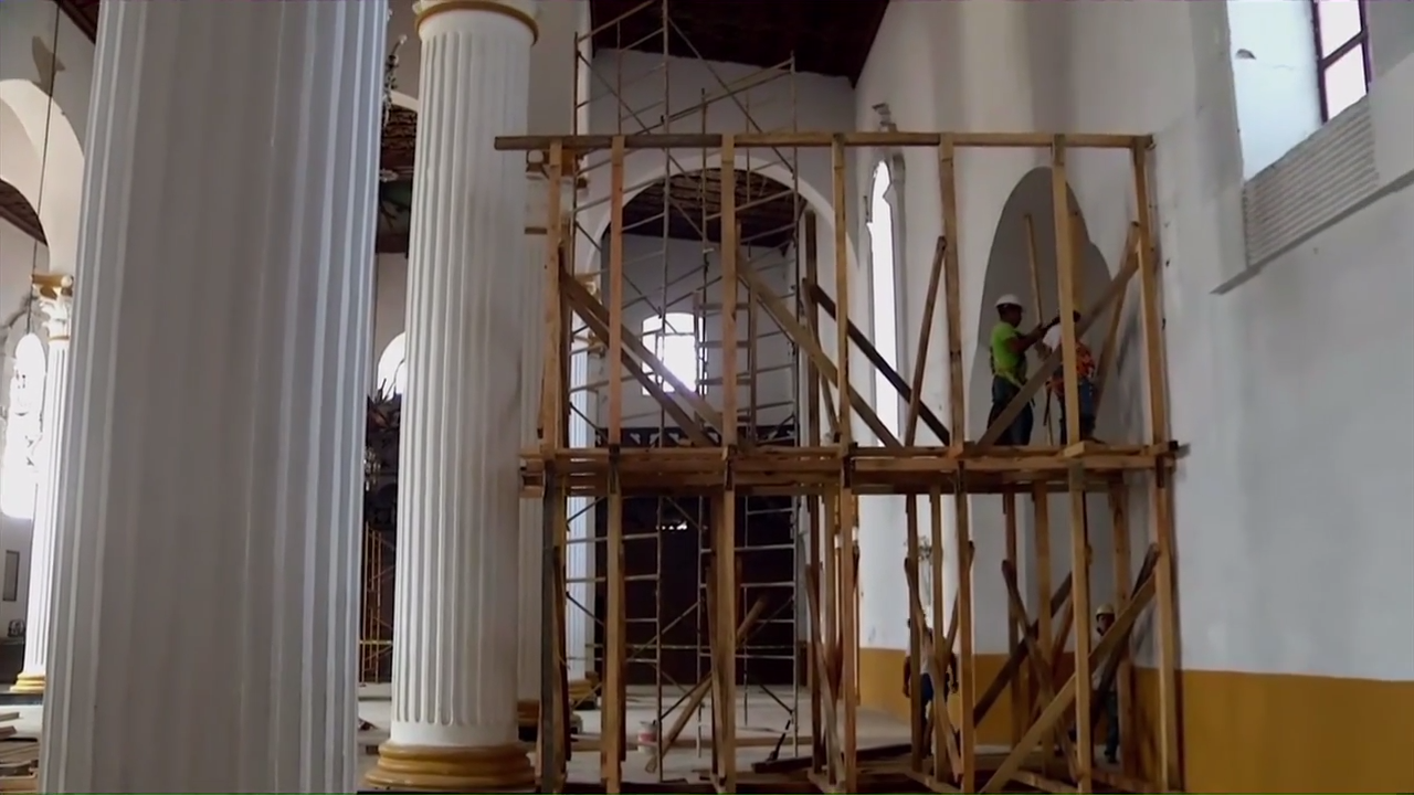 Reconstruyen catedral de San Cristóbal de las Casas