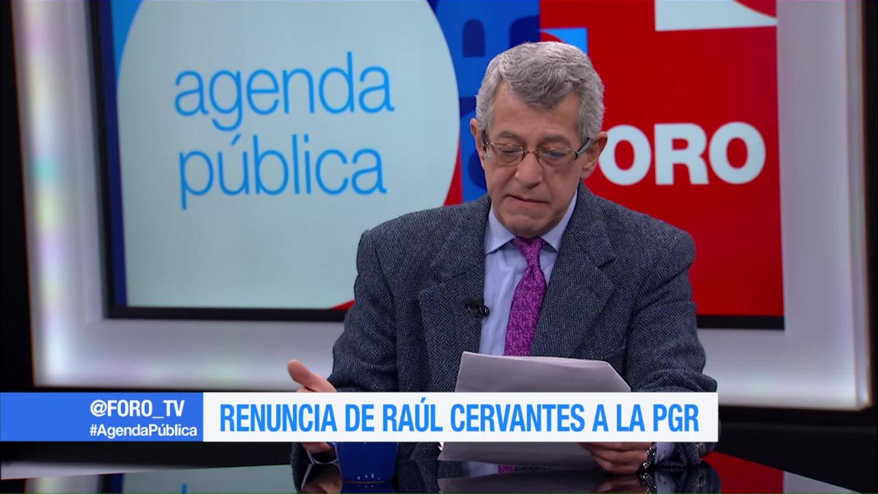 Renuncia de Raúl Cervantes a la PGR