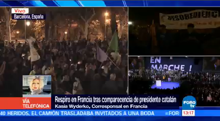 Respiro Francia Comparecencia Presidente Catalán Kasia Wyderko