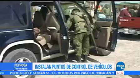 Reynosa Instala Puntos Control Autos Tamaulipas