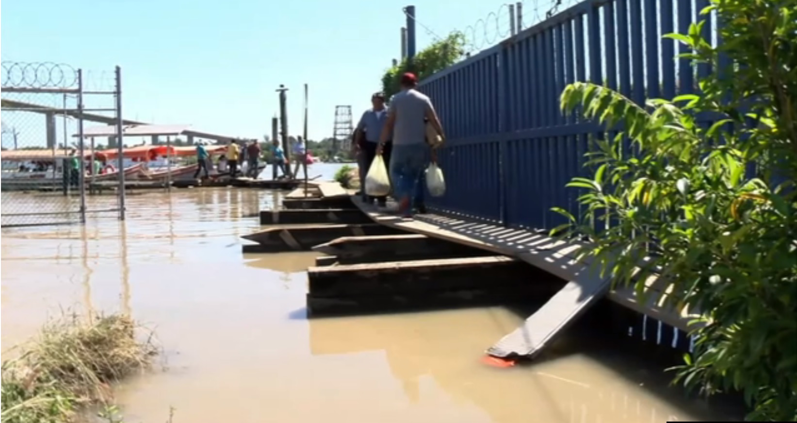 rio panuco desborda en tampico tamaulipas
