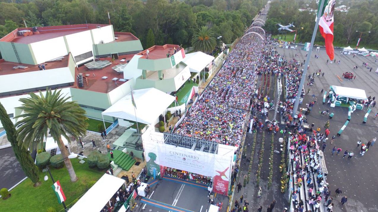 Gran participación en el medio maratón de la Sedena