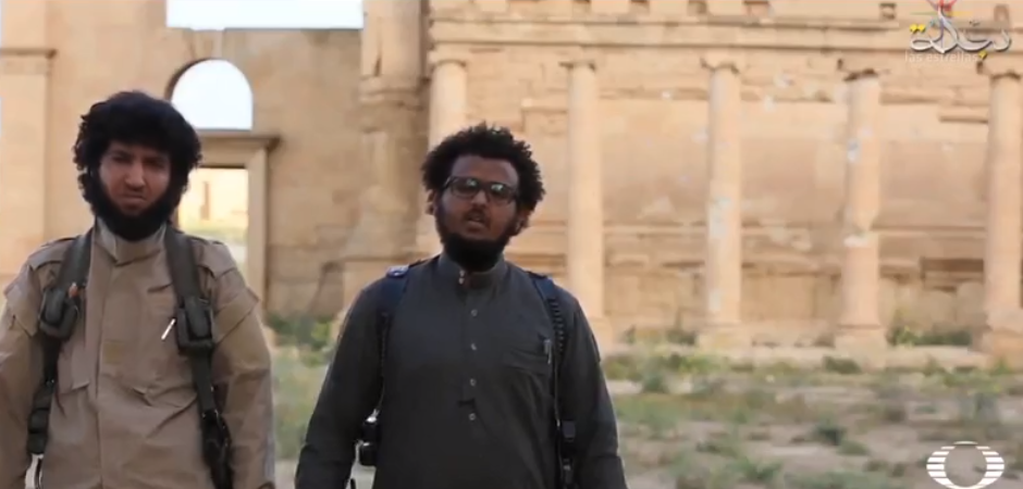 Televisión del Estado Islámico que documenta destrucción de recintos culturales 