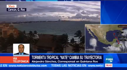Tormenta Tropical Nate Cambia Trayectoria Localiza Kilómetros Cancún
