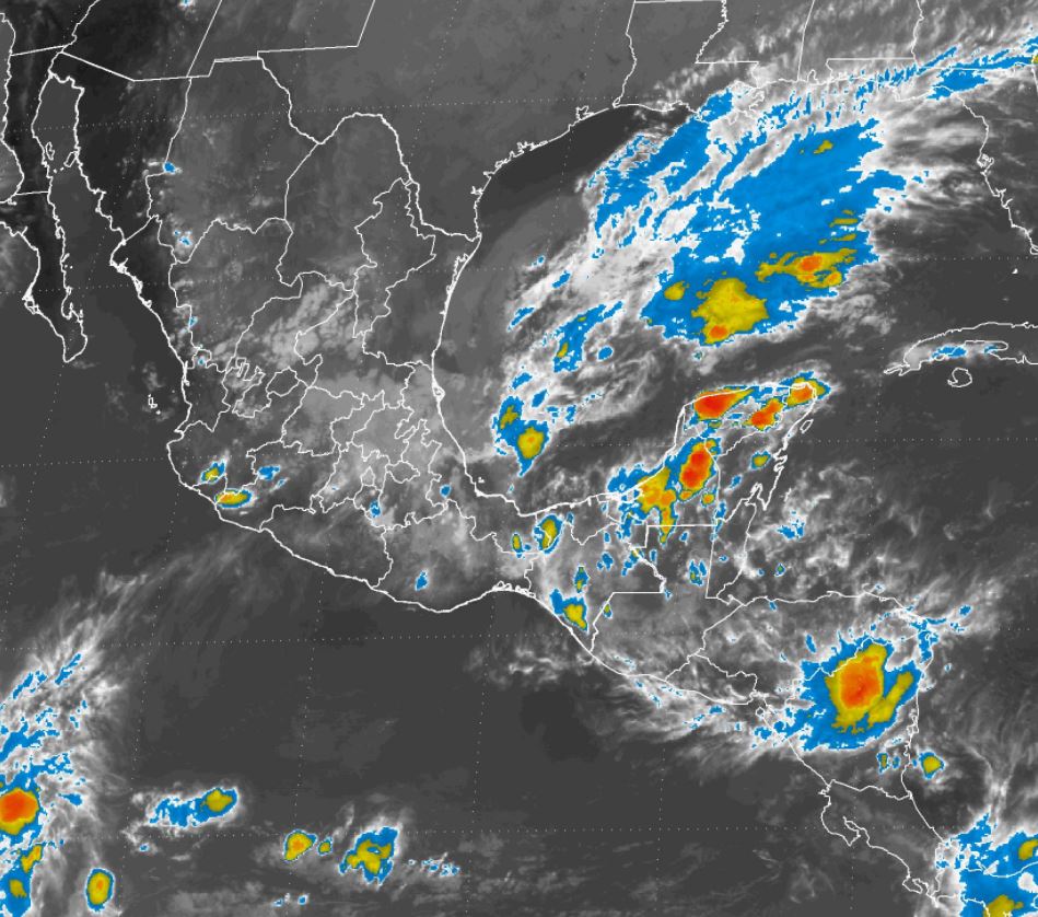 Prevén para próximas horas tormentas intensas en Puebla, Veracruz y Tabasco