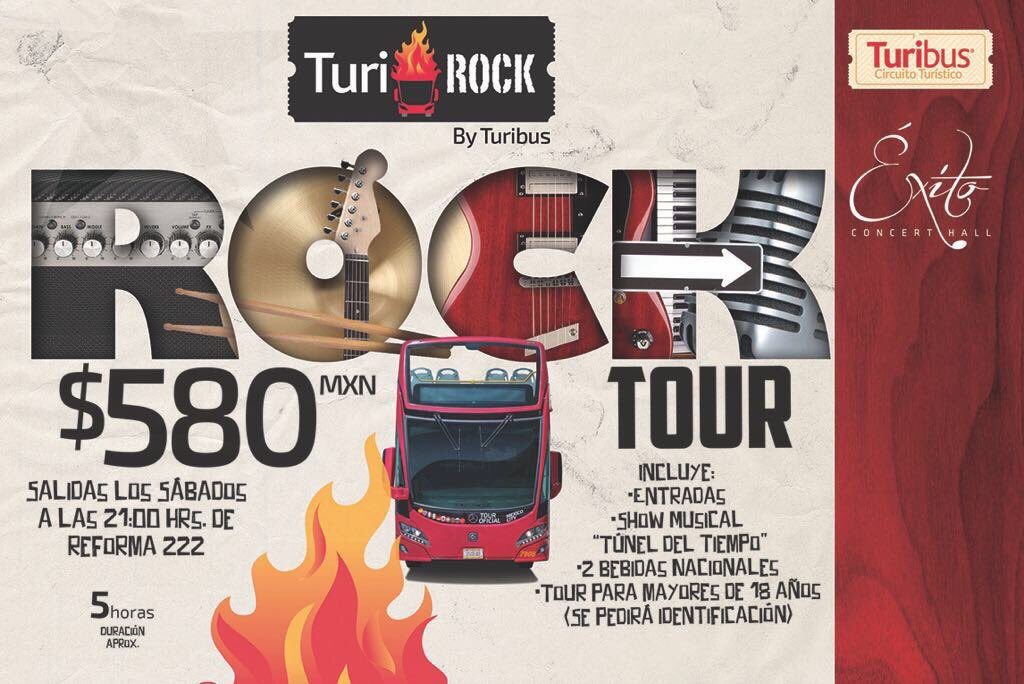 Turibus arranca recorridos con conciertos de rock a bordo en la CDMX
