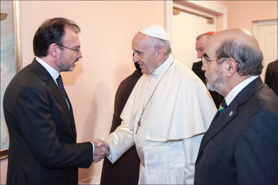 luis videgaray se reune con el papa francisco