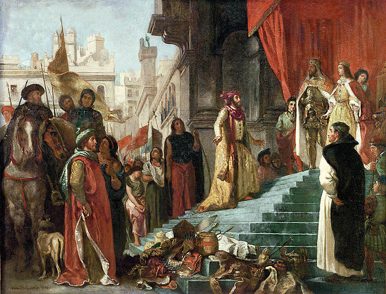 Colón con Isabel I