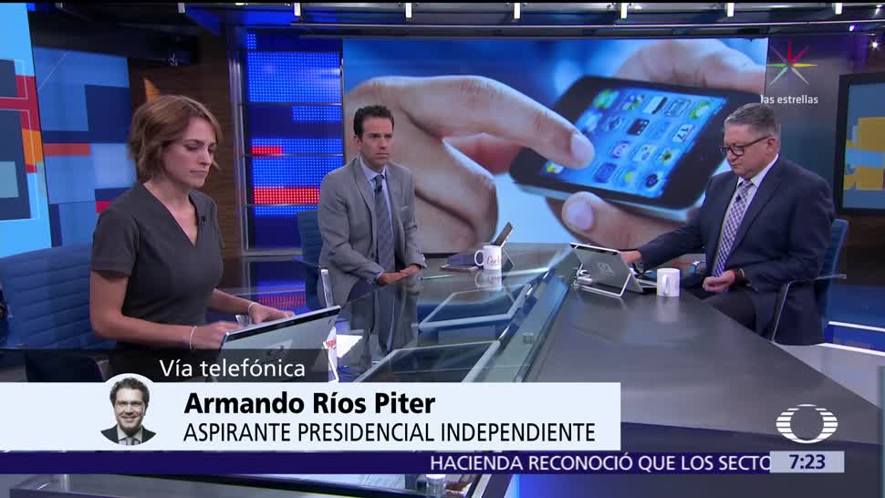 Armando Ríos Piter pide al INE facilitar recolección de firmas para independientes