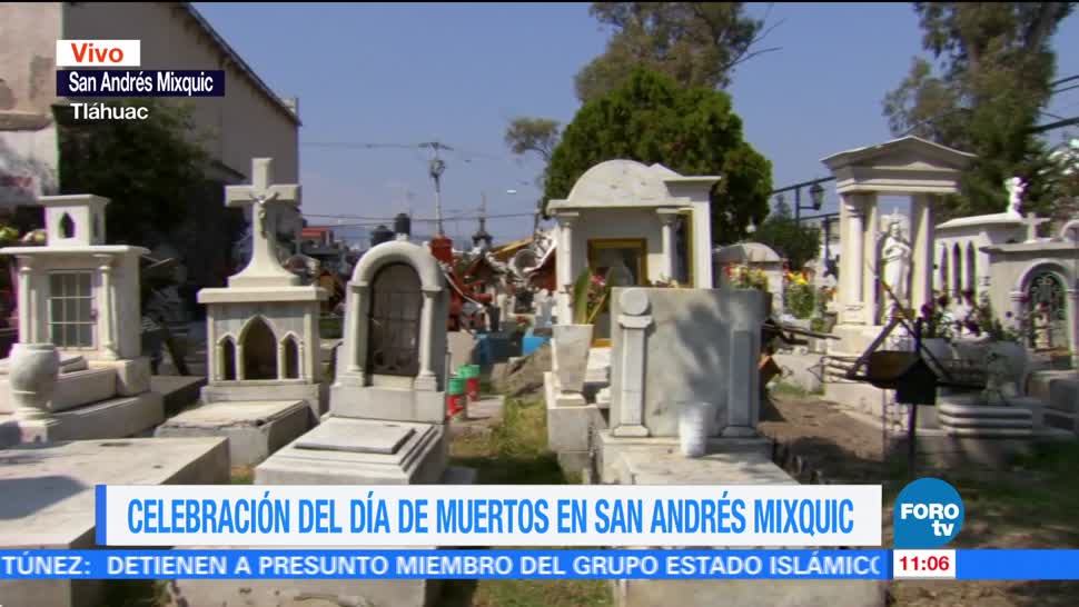 Tras el sismo del 19 de septiembre, cómo transcurre la fiesta del Día de Muertos en San Andrés Mixquic, delegación Tláhuac de la CDMX