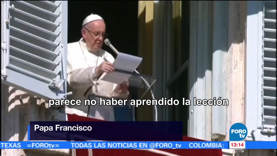 Papa Francisco condena diversos atentados en el mundo