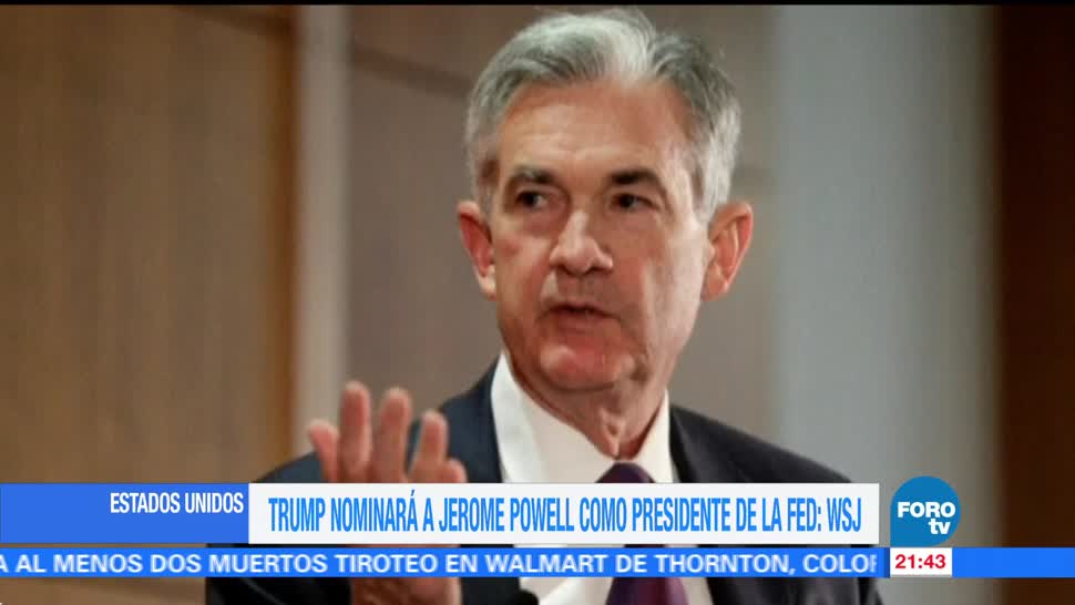 Trump nominará a Powell para presidencia de la Fed: WSJ