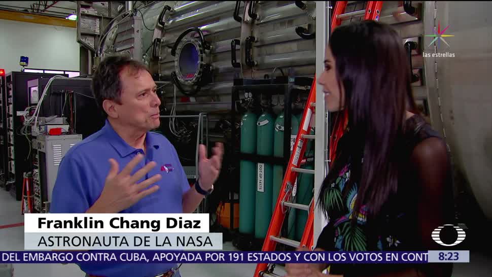El astronauta Franklin Chang-Díaz en Al Aire