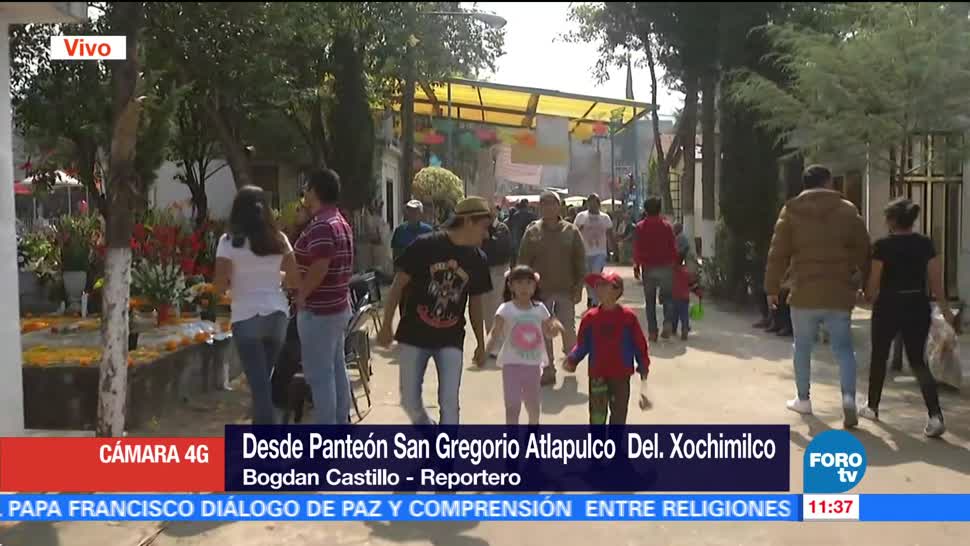San Gregorio Atlapulco recuerda a sus difuntos en Día de Muertos