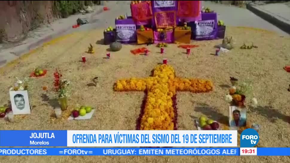 Recuerdan a víctimas del sismo del 19-S en Jojutla, Morelos