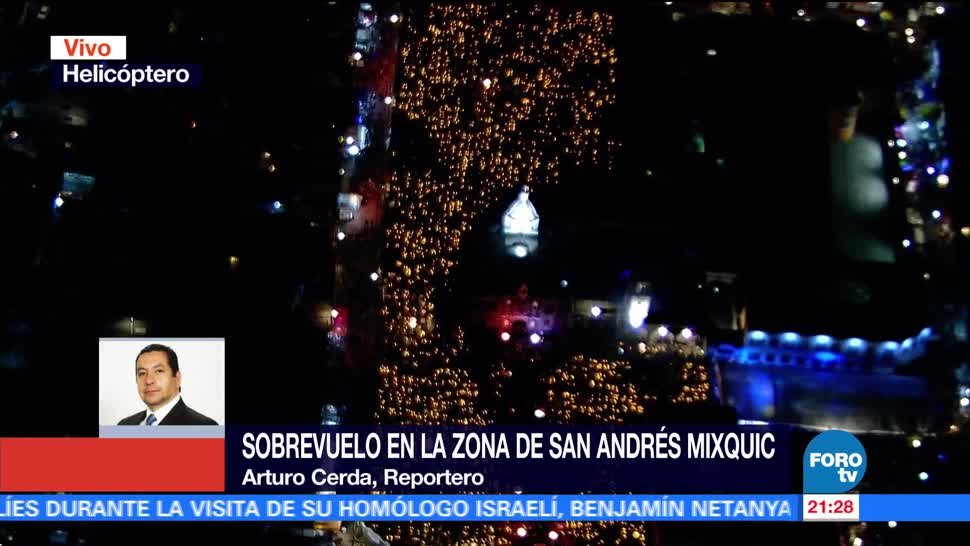 Miles de velas iluminan San Andrés Mixquic