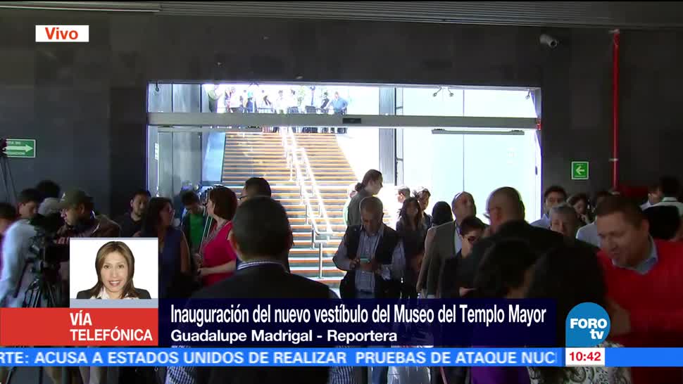 Inauguran nuevo vestíbulo del Museo del Templo Mayor