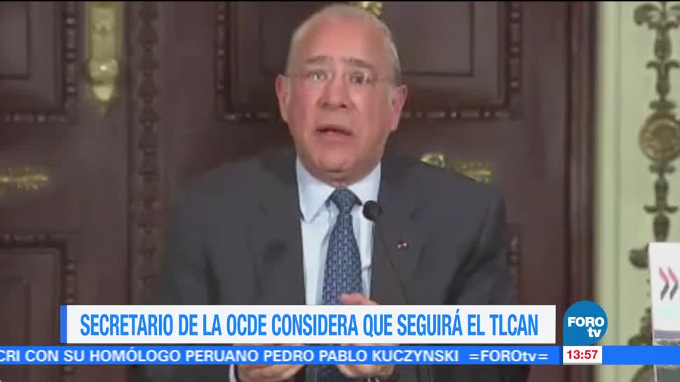 José Ángel Gurría confía en que se logrará un acuerdo del TLCAN