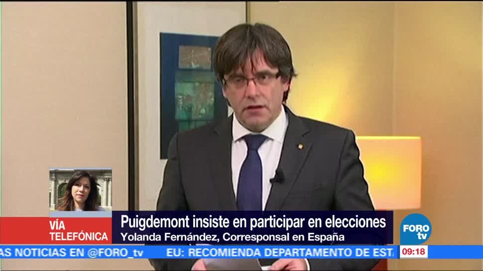 Puigdemont insiste en participar en elecciones