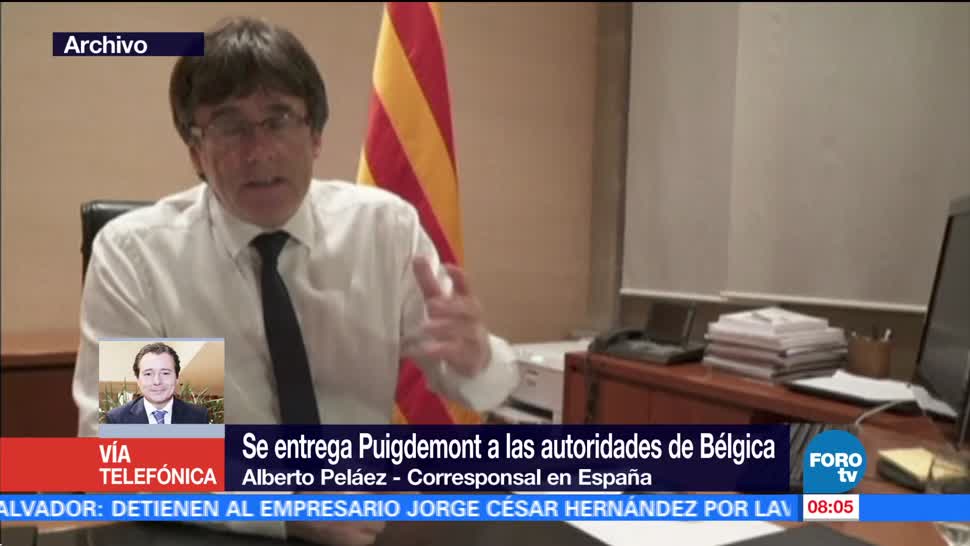 Juez en Bélgica decidirá en 24 horas situación jurídica de Puigdemont