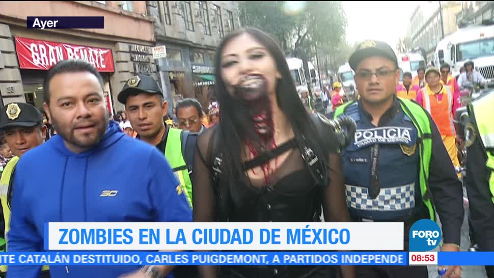 Zombies invaden la Ciudad de México