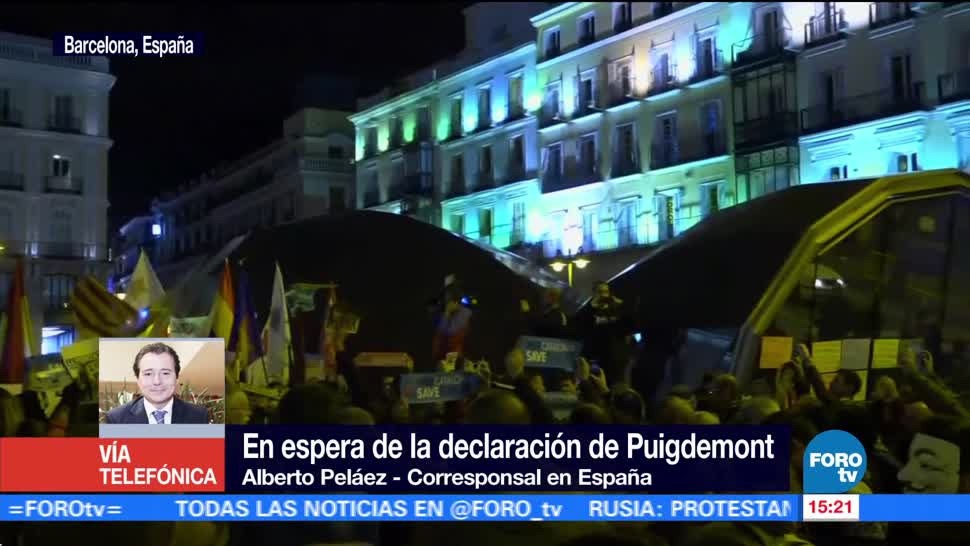 En espera de la declaración de Puigdemont