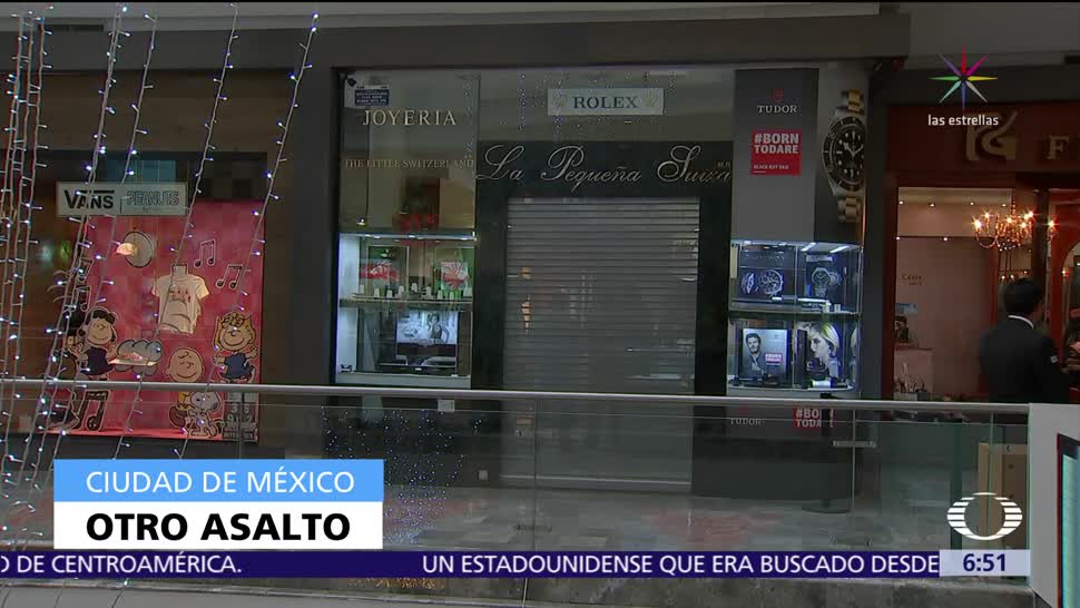 Balacera por asalto en centro comercial de Santa Fe