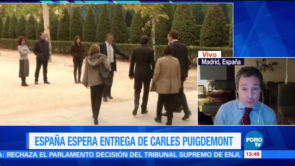España espera entrega de Carles Puigdemont