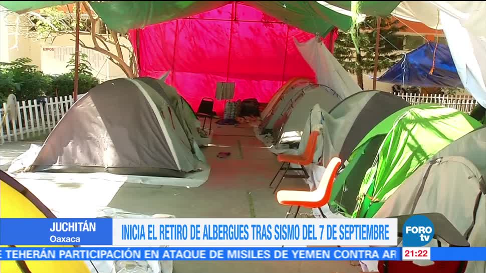 Retiran albergues en Juchitán tras sismo