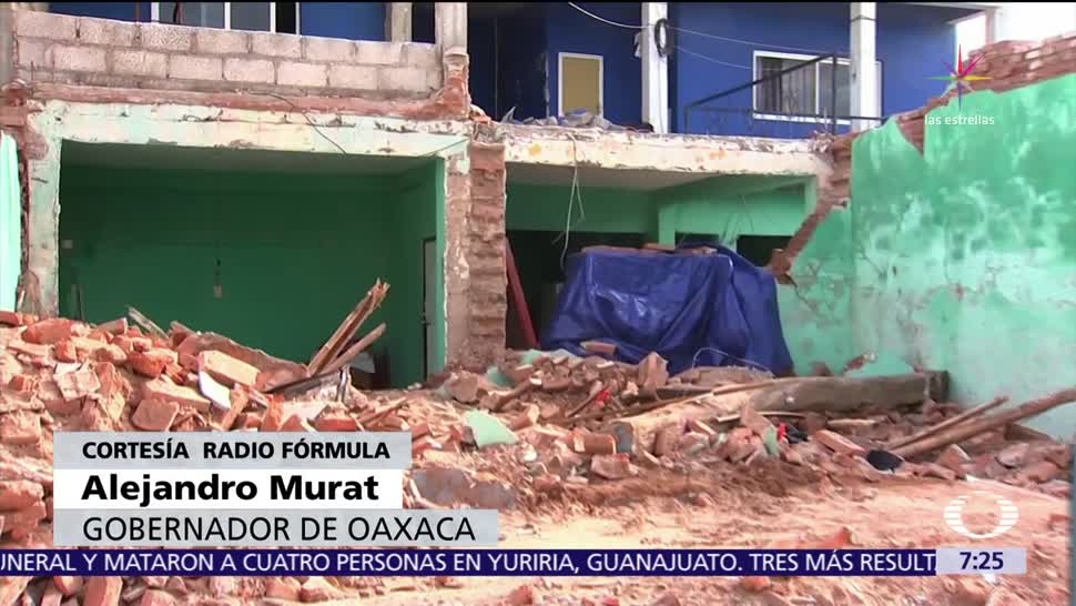Oaxaca ya entregó las tarjetas destinadas a la reconstrucción, afirma Murat
