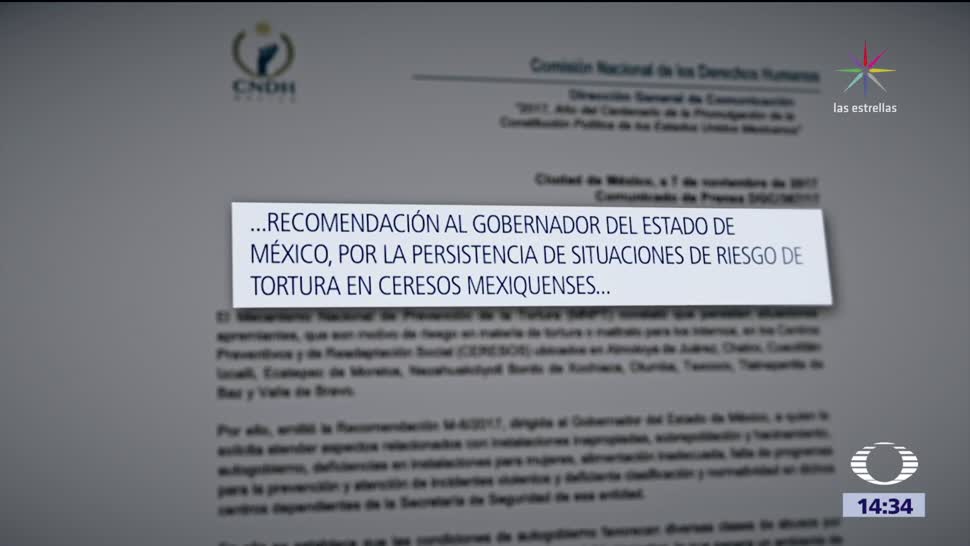 CNDH emite recomendación al Estado de México