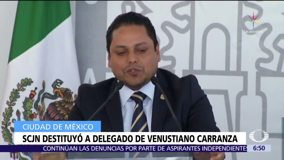SCJN ordena destituir y consignar al delegado de Venustiano Carranza