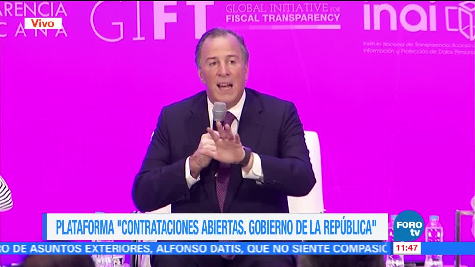 José Antonio Meade habla de transparencia fiscal