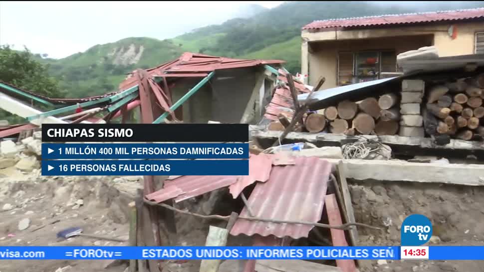 Se cumplen dos meses del sismo que afectó a Chiapas