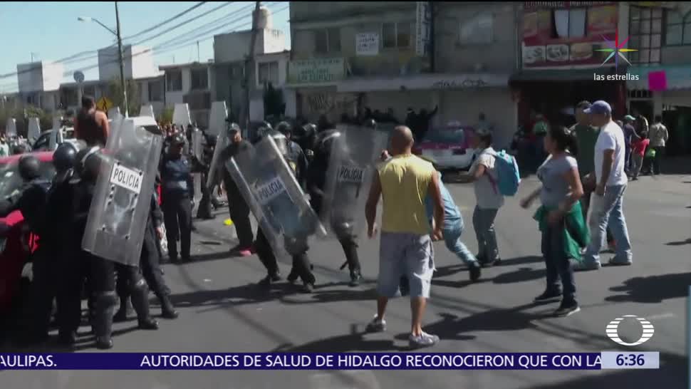 Detienen a 3 personas tras enfrentamiento entre manifestantes y policías CDMX