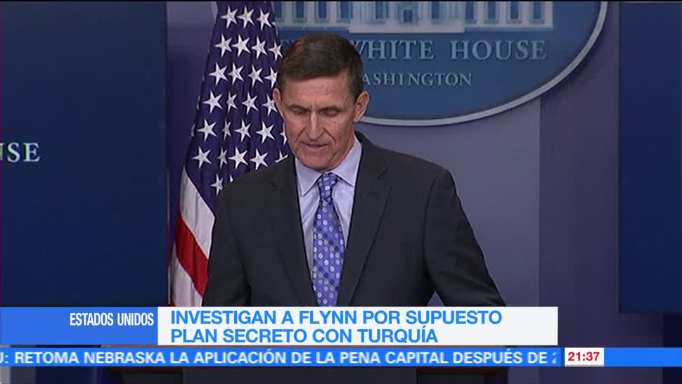 Investigan a Flynn por supuesto plan secreto con Turquía