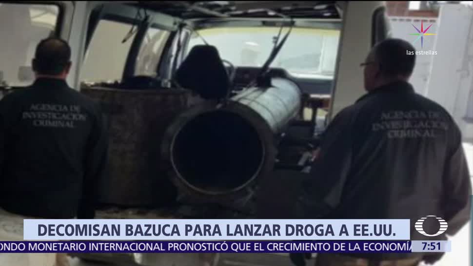 Ejército decomisa bazuca usada para lanzar drogas de Sonora hacia Estados Unidos