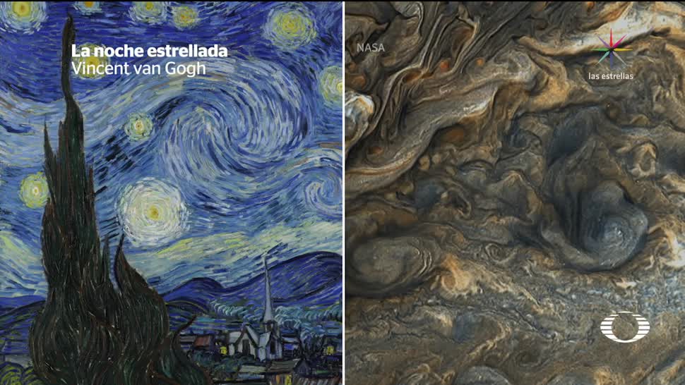 Sonda Juno recrea cuadro de Van Gogh