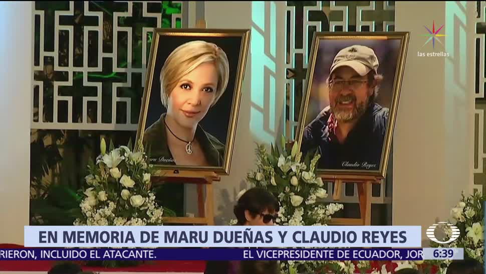 Grupo Televisa ofrece misa por María Eugenia Dueñas y Claudio Reyes