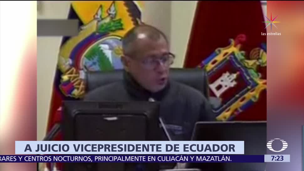 Vicepresidente de Ecuador será enjuiciado por recibir sobornos de Odebrecht