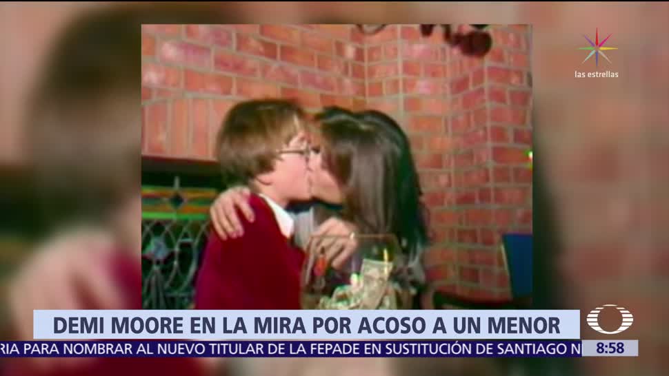 Revelan video de Demi Moore besando a menor de edad en 1982