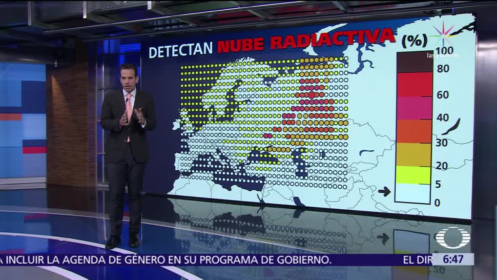 Nube radiactiva se extiende en Europa