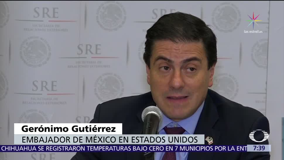 Relación México-EU está en punto de inflexión, dice Gerónimo Gutiérrez