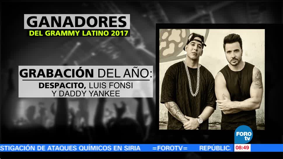 ‘Despacito’ encabeza la lista de ganadores del Grammy Latino 2017