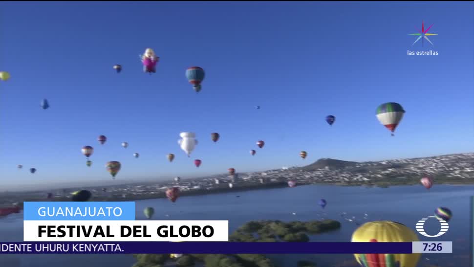 Se realiza el tercer Festival Internacional del Globo en León, Guanajuato