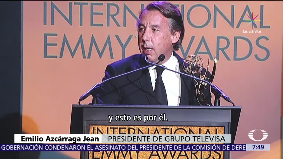 Emilio Azcárraga Jean recibe premio en Estados Unidos