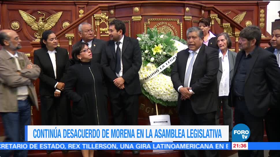 Continúa desacuerdo de Morena en la Asamblea Legislativa de la CDMX